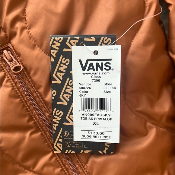 Vans Quilted Jacket - Rust - Picture 4 of 9